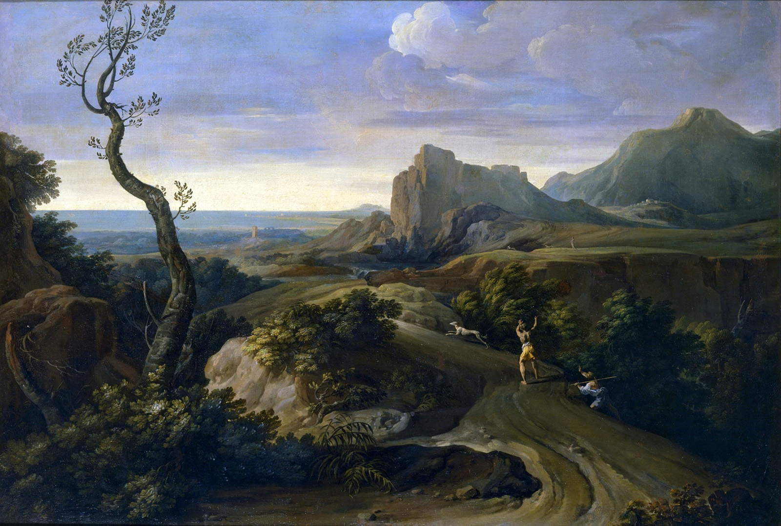 landscape with hunters